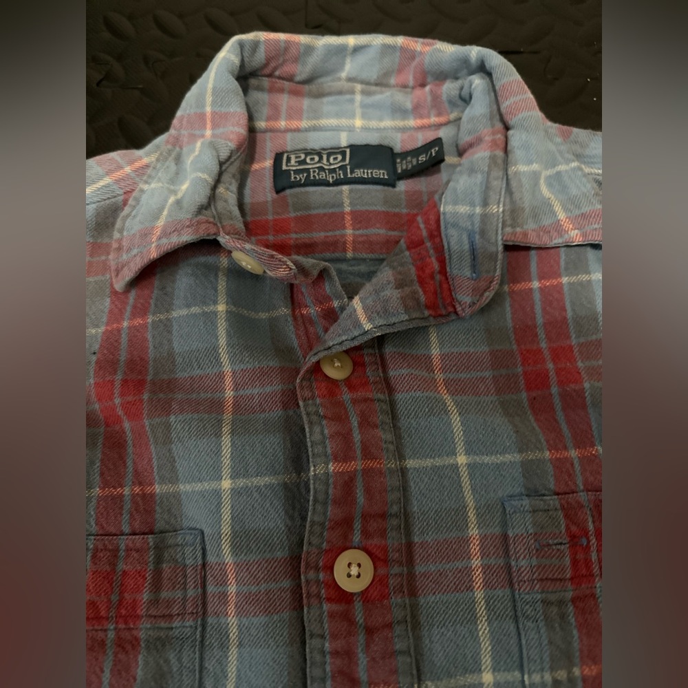 Polo Ralph Lauren Classic Fit Small Red & Blue Flannel